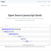JavaScript製のオープンソースなガントチャートライブラリ・「Frappe Gantt」