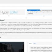 CMSやフレームワークとの統合を目的としたブロックベースのコンテンツエディタ・「Hyper Editor」