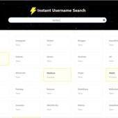 100以上のSNS等で、任意のユーザーIDが使用されているかを一括で調査出来る・「Instant Username Search」