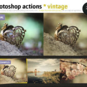 ビンテージエフェクトを簡単に適用できる無料Photoshopアクションファイル50選 ATNファイル