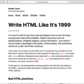 HTMLを1999年のように書く
