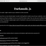 たった4行のコードをコピペするだけで、Webサイトやブログをダークモードにする軽量JavaScript -Darkmode.js
