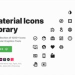 1000以上ものシンプルなアイコンをsketchファイルやSVG、PSDやFigmaファイルなども同梱して無償配布するオープンソースのアイコンセット・「Material Icons Library」