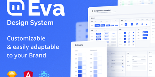 スマホやWebページでよく見かけるUIコンポーネントのデザインと実装コードの無料ライブラリ -Eva Design System