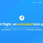 LottieフレームワークとFeather Iconプロジェクトを併用したネイティブアプリやWebアプリ向けのアニメーションアイコンセット・「flight」