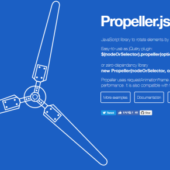 マウスのD&Dで要素を回転させられる「Propeller.js」