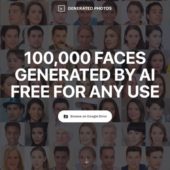 AIで生成された、現実に存在しない10万人の顔の画像を無料で配布する・「100,000 AI-Generated Faces」