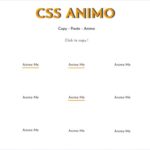 CSSによるアニメーションエフェクトの動作確認しながらコードをコピーできる・「CSS Animo」