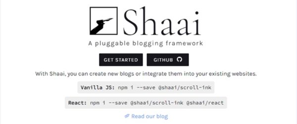 既存のコンテンツに統合出来るオープンソースのブログシステムフレームワーク・「Shaai」