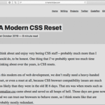 古いCSSリセットからはもう卒業！モダンブラウザに適した新しいCSSリセット -A Modern CSS Reset