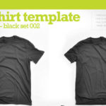 Tシャツデザインに迷ったらこれ！お手軽黒いTシャツモックアップテンプレート集