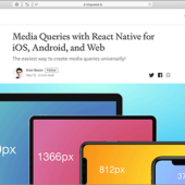 React Nativeで、 iOS、Android、そしてWebページに対応したメディアクエリの実装方法