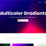 マルチレイヤーな複雑なCSSグラデーションのコードをコピーできる・「Multicolor Gradients」