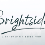 有料フォントが今だけ無料！走り書きの質感がかっこいいブラシフォント -Brightside Brush Font