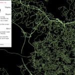 都市名を入力すると、その都市の道路のみを線画で抽出するオープンソースの地図アプリ・「city-roads」