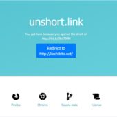 短縮URLを解析して元URLを検出し、トラッキング等を防ぐオープンソースのWebアプリ・「unshort.link」