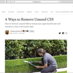 CSSファイルから未使用のスタイルを削除する4つの方法