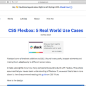 CSS Flexboxで、Webページによく使用されるUIコンポーネントを実装するテクニックのまとめ