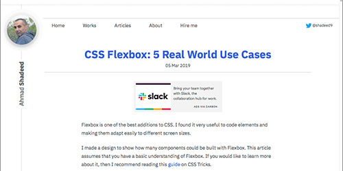 CSS Flexboxで、Webページによく使用されるUIコンポーネントを実装するテクニックのまとめ