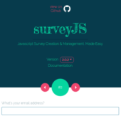 シンプルなアンケートフォームが実装できる「surveyJS」