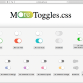 CSSで実装が面倒なトグルをさまざまなデザインで簡単に実装できるCSSの軽量ライブラリ -MoreToggles.css