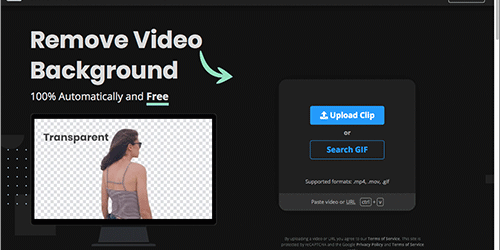 動画や映像、アニメーションGIFの背景を自動分析し、背景だけを削除できる無料オンラインツール -Unscreen
