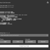 Github GistのコードをSVGのダミー画像に変換するWebアプリ・「Faux Code Generator」