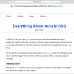 CSSのプロパティ値「auto」を使ったテクニックのまとめ、マージンやサイズや配置やFlexboxなど