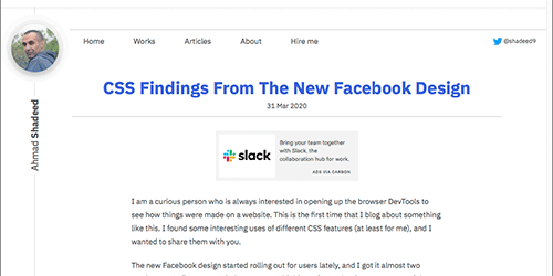 CSSは奥が深い！Facebookの新しいUIデザインで見つけたCSSのテクニックのまとめ