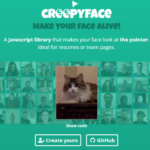 ポインタに反応する顔写真が作れる「Creepyface」