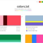 説明的なネーミングを施された実験的なカラーパレットを紹介する・「colors.lol」