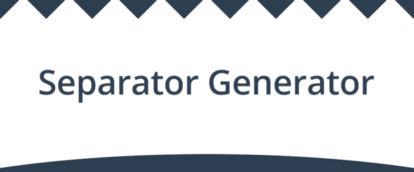 HTMLとCSSで表現するセパレータを生成できるジェネレータ「CSS Section Separator Generator」