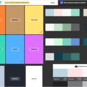2色を選択するだけで関連するカラーパレットを1万以上提案してくれる・「Palette List」