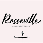 有料フォントが今週末まで無料！ブラシで書かれた躍動感のある、かわいい手書きフォント -Rosseville