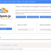 Webページで音声による操作を可能にするボイスコマンドライブラリ・「Artyom.js」