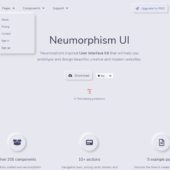 Neumorphism(ニューモーフィズム)にインスパイアされたUIキット・「Neumorphism UI」