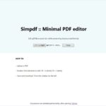 レイアウトを維持したままPDFファイルを編集できるWebアプリ・「Simpdf」