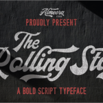 有料フォントが今週末まで無料！ロゴやポスターにぴったり、モダンで力強いスクリプトフォント -The Rollingstar