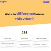 CSSやHTML、JavaScript等で、似たような挙動をするタグや方法で何が違うのかを解説する・「this vs that」