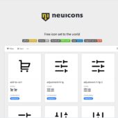 様々な業種やシーンにも対応したオープンソースのベーシックなアイコンセット・「Neu Icons」