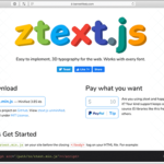 テキストやSVGや画像が3Dで動く！HTMLで実装した要素から3Dアニメを自動生成するスクリプト -ztext.js