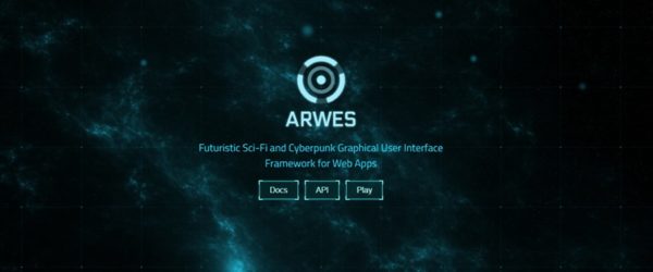 未来SFっぽいUIを構築できるWebアプリ向けのUIフレームワーク・「Arwes」
