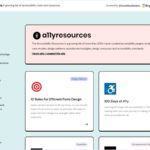 アクセシビリティに関するツールやリソースなどをカテゴリに分けて大量にまとめている・「a11yresources」