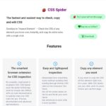 マウスホバーで任意の要素のCSSをその場で調査、コードをCodepenに送ったりコピーできるブラウザ拡張・「CSS Spider」