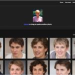 顔写真をアップロードすると、AIで生成された架空の顔写真から似た顔の画像を返してくれる・「Anonymizer」