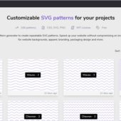 シンプルなものからユニークなものまで様々なSVGパターン背景を作れるオープンソースのWebアプリ・「Pattern Monster」
