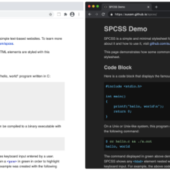 ダークモード対応のミニマルなHTMLページを作れるCSS「spcss」