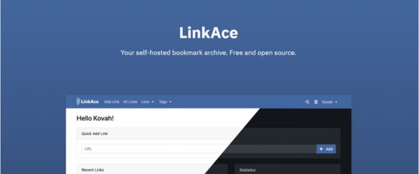 セルフホスト型のオープンソースのオンラインブックマークツール・「LinkAce」