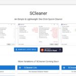 軽量で超シンプルなWindows用のシステムクリーナー・「SCleaner」