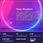 CSSで磨りガラスのエフェクトを実装するコードを簡単に生成できるジェネレーター -Glass Morphism Generator